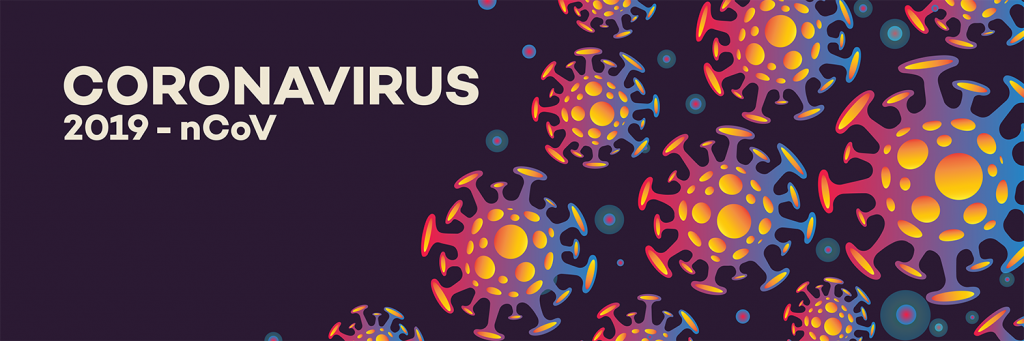 Coronavirus 2019-nCoV illustration with virus particles