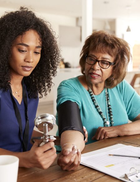 Compassionate therapist providing support during a bereavement counseling session.