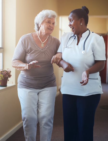 A hospice team providing holistic care to patients and their families.